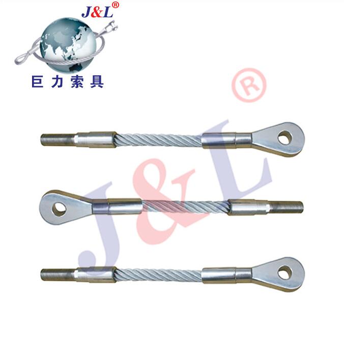 巨力索具鋼絲繩建筑工程O(píng)W型壓制普通鋼絲繩索具